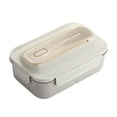 thumbnail image 2 of Wzzjkit Lunch Box Japanese Style Sealed Lunch Box Light Adult Student Office Compartment Lunch Box, 2 of 9