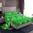thumbnail image 1 of Erosebridal Green Aztec Sheet Set Twin, Farmhouse Abstract Art Bedding Sets Twin Size 3-Piece, 1 of 7