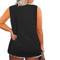 thumbnail image 2 of Birdeem Débardeur d'Été Oversize pour Femmes, Imprimé, à Col en V, Sans Manches, T-Shirt, Hauts Grande Taille, 2 of 7