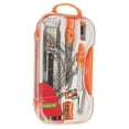 thumbnail image 3 of Math Geometry Kit Compass Set Sharpener Eraser Geometry Student Math Geometry Protractor Triangle Ruler School Teachers Orange, 3 of 7