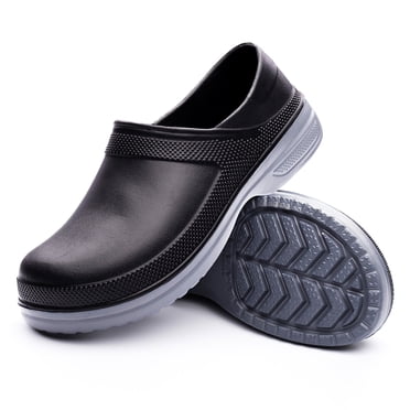 Cyiecw Chef Shoes for Men Oil Resistant Waterproof Safety Work Shoes Nurse Shoes Indoor and Outdoor Non-Slip Garden Work Shoes Kitchen Shoes