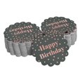 thumbnail image 1 of Inkdotpot 50 Pack Happy Birthday Favor Paper Tags Craft Real Rose Gold Foil Hang Tags, 1 of 6