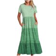 thumbnail image 1 of Robes pour Femmes Robe Imprimée à Manches Courtes et Col Rond, 1 of 1