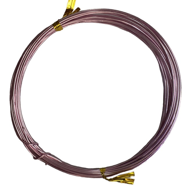 facefd Craft Wires DIY Handicrafts Braided Thread Good Flexibility Durable Shiny Jewelry Lines Exquisite Design for Sculpturing Light Pink