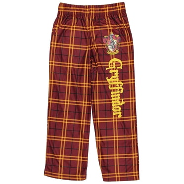 Intimo Harry Potter Big Boys Houses Pantalon de Pyjama à Carreaux pour Détente (Gryffindor, S-6/7)