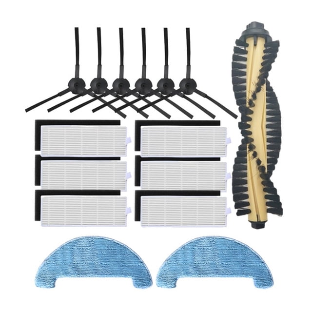 Compatible With NR15 / Danhui NR15 Robot Vacuum Cleaner Main Brush Side Brush Hepa Filter Mop Cloth Rag Replacement Spare Parts