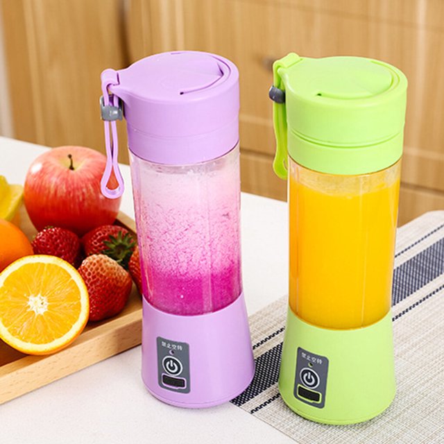 Presse-Agrumes Électrique Multifonctionnel Mini Portable USB Rechargeable Tasse à Jus Maison Cadeau 380ml Langgg