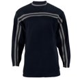 thumbnail image 1 of Navy Striped Adult Crew Sweatshirt, 1 of 1