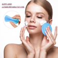 thumbnail image 4 of 24 Pieces Compressed Facial Sponge Face Cleansing Sponge Makeup Removal Sponge Pad Exfoliating Wash Round Face Sponge (Blue), 4 of 5