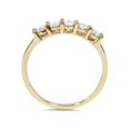 thumbnail image 2 of 1/2Ct Five Stone Ring Round Diamond Wedding Band In White Yellow Or Rose Gold, 2 of 3