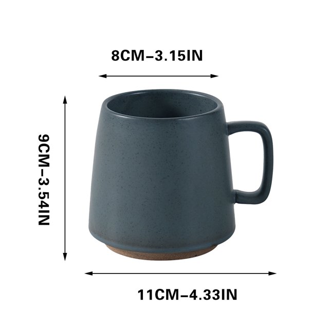 Coffee Cups Ceramic, Japanese Retro Style Advanced Ceramic Mug for Home Use, 9x11cm, Insulating Coffee and Tea Cup, Ceramic Coffee Mug