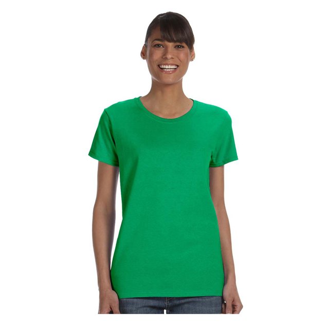Gildan T-Shirt en Jersey de Confort à Col Épais avec Ruban pour Femmes, Style G5000L
