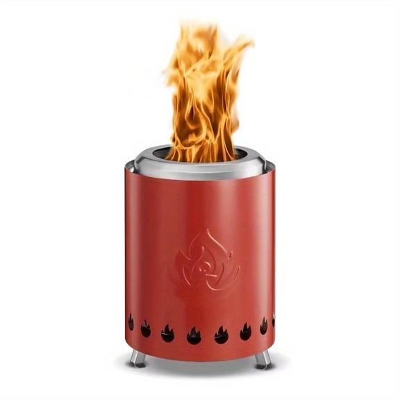 LEEYNEER [Brasero Portable Sans Fumée] Brasero de Table Portable Sans Fumée de 5,5” avec Support / Bol à Feu Extérieur Mini en Acier Inoxydable 304 pour Granules et Bois Poêle de Feu de Camp à Faible Fumée pour P