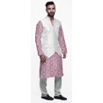thumbnail image 2 of Atasi Ensemble Kurta Pyjama Imprimé Veste Col Mandarin Chemise Ethnique Traditionnelle, 2 of 5