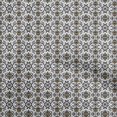 thumbnail image 1 of oneOone Rayon Brown Fabric Asian Block Craft Projects Decor Fabric Printed By The Yard 56 Inch Wide, 1 of 4