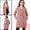 Dark Pink, variant on Allegra K Manteau mi-long à col en V à double boutonnage pour femmes à manches raglan en crème blanche