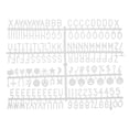 thumbnail image 1 of Uxcell Felt Letter Board Letters Numbers Symbols 3/4 inch Alphabet Message Board Changeable, White, 1 of 6