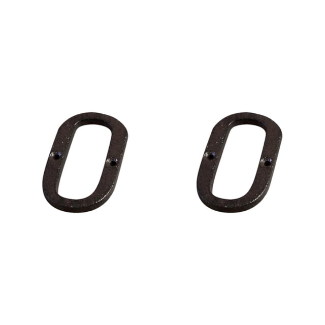 relayinert Durable And Rustproof Metal House Number Plaque Impeccable Door Decoration Easy To Install Metal Letters House Numbers B17--O 2Set