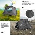 thumbnail image 4 of Gymax 2-Person Outdoor Camping Tent Cot Elevated Compact Tent Set W/ External Cover Grey, 4 of 9