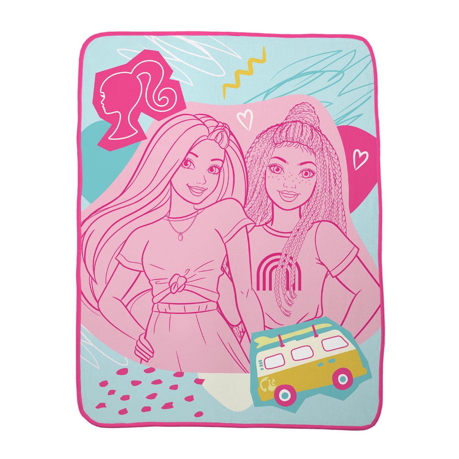 Barbie "Joy with Friends" Throw