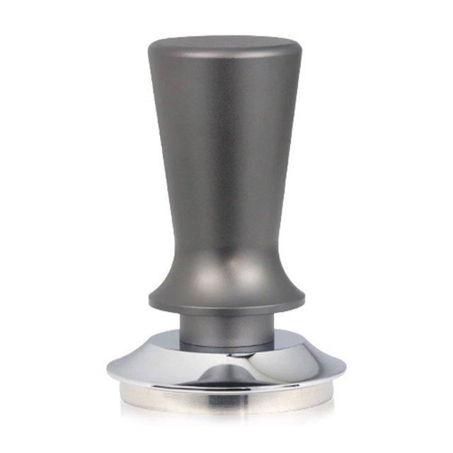 relayinert Tasseur à Café en Acier Inoxydable, Pression, Marteau à Poudre Manuel Calibré, Base Plate, Niveleur Réutilisable pour Café Bureau, Gris 58 mm
