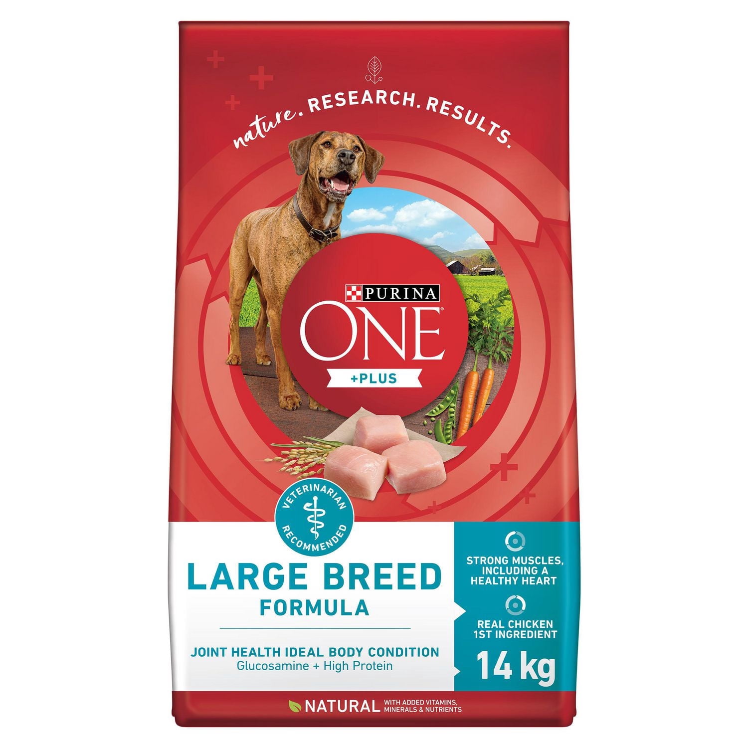 Purina ONE SmartBlend Formule pour Grandes Races au Poulet, Nourriture Sèche pour Chiens 100 g