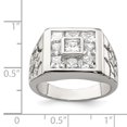 thumbnail image 5 of 925 Sterling Silver Men's Cubic Zirconia Ring, 5 of 5