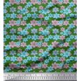 thumbnail image 1 of Soimoi Tissu Imprimé Floral Artistique 1 Yard 58 Inch Wide, 1 of 3