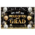 thumbnail image 1 of EXtraLarge Congrats Grad Banner 180x110 Cm | Graduation Party Decorations Black And Gold | Graduation Banner | Graduation Decorations Class Of | Red Graduatio, 1 of 8