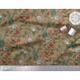 thumbnail image 2 of Soimoi polyester Crepe Fabric Bird & Leaf Bird Print Fabric by Yard 42 Inch Wide, 2 of 3