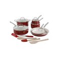 thumbnail image 1 of Martha Stewart 14 Piece Cookware Set, Red, 1 of 8