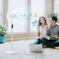 thumbnail image 2 of HOMCOM Height Adjustable Pedestal Fan Oscillating Standing Fan with Remote, 2 of 10