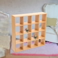 thumbnail image 4 of KAKOWELY Miniature Bookshelf Miniature Wooden Storage Rack Mini House Furniture Mini House Accessory6.5"X6.5"X1.38", 4 of 4