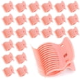 thumbnail image 1 of 24 PCS Hot Roller Clips Set - Hair Curler Replacement Claws for Sectioning & Styling, Secure Grip Roller Clips for Women & Girls (Pink), 1 of 7