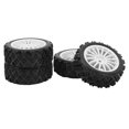 thumbnail image 2 of RC Wheel Tires, For 1/10 Wheels Tires Improving Stability White Black  For PTG 2 03, 2 of 8