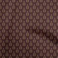 thumbnail image 1 of oneOone Viscose Jersey Dark Chocolate Fabric Asian Block Craft Projects Decor Fabric Printed By The Yard 60 Inch Wide, 1 of 4