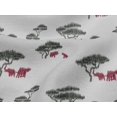 thumbnail image 4 of oneOone Viscose Jersey Fabric Tree & Animals Ikat Fabric Prints By Yard 60 Inch Wide, 4 of 4