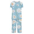 thumbnail image 4 of Jamicy Pyjama à Manches Longues pour Femmes Ensemble de Pyjama Capri à Boutons à Col Rond Imprimé Décontracté et Ample pour Femmes Pyjama d'Halloween, 4 of 4