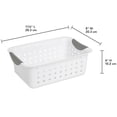 thumbnail image 3 of Sterilite Small Ultra Basket Durable Plastic Storage Organizer, (12 Pack), 3 of 8