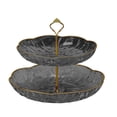 thumbnail image 2 of Fwttom Home Decor 9.45Inches / 24cm Double Layered Fruit Plates Exquisite Household Plates Living Room Coffee Table Candy Plates Upscale Snack Plates Placement Plates, 2 of 6