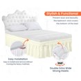 thumbnail image 3 of SGI Bedding 9 Inch Wrap Around Bed Skirt | Microfiber Bed Skirt | Fade Resistant, Wrinkle Free, Anti-static, Decorative, Extra Storage Space, Clutter-Free | Twin, Ivory, 3 of 6