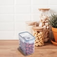 thumbnail image 4 of Antqov Rectangle Food Storage Container, Single Transparent Plastic Storage Tank, Kitchen Sealed Jar With Lid Moisture Fresh-keeping Box - Kitchen Must Haves for Sugar & Dry Food Storage, 4 of 6