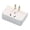 White, variant on Big Savings! 1 to 3 Socket Power Converter, 180 Degree Rotatable Power Plug, Wireless Multi-Outlet Socket, Universal Plug Adapter for Home & Office Use Sales Today Clearance!