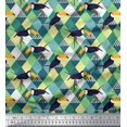thumbnail image 1 of Soimoi Poly Georgette Fabric Check & Toucan Bird Decor Fabric Printed Yard 52 Inch Wide, 1 of 4