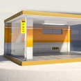 thumbnail image 3 of Milaget Diorama 1:32 Model Car Parking Lot Scene Diacast Car Display Cabinet Simulation DIY Modified Garage 2 Orange, 3 of 4
