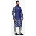 thumbnail image 2 of Atasi Indian Kurta Pyjama Jacket Set For Men Mandarin Collar Casual Clothing, 2 of 5