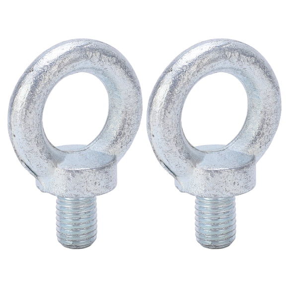 2PCS Rings Lifting Expansion Eyebolt Bolts Screw, Q235 Steel Wall Concrete Brick Anchor Bolts, Galvanized Carbon Steel Eyebolts Deep Threaded Lifting Shoulder Eyebolt