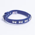 thumbnail image 3 of ROTTERDAM BONES Leather Dog Collar Single- Row Bones, 3 of 4