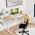 thumbnail image 2 of Costway 55"x28" Electric Standing Desk Adjustable Sit to Stand Table w/USB Port Natural, 2 of 10