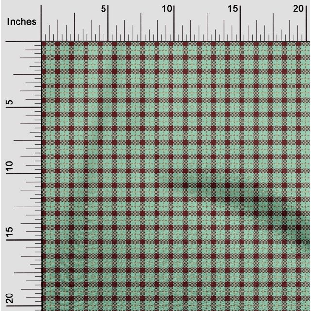 oneOone Viscose Chiffon Fabric Gingham Check Decor Fabric Printed BTY 42 Inch Wide